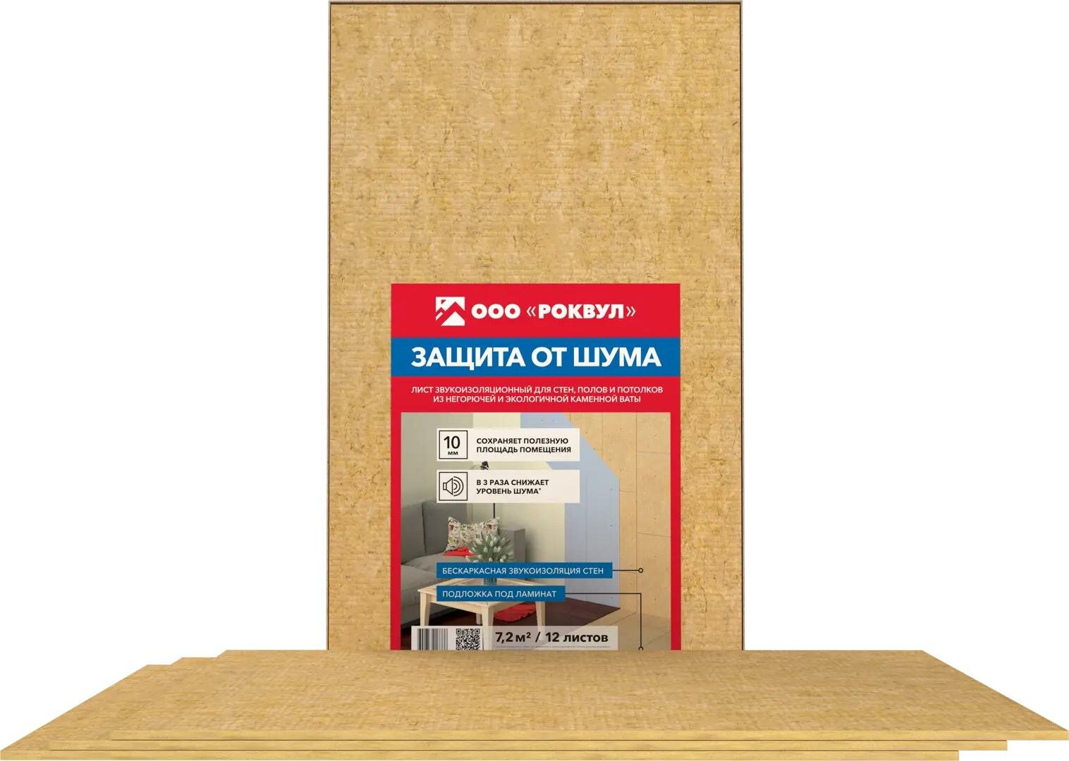 фото Лист звукоизоляционный Rockwool 1x0.6 м