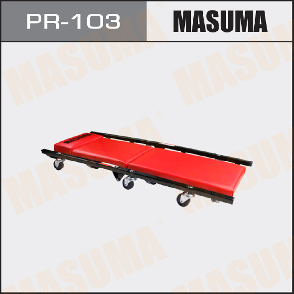 Лежак подкатной механика 38 x 10.5 x 93 складной Masuma