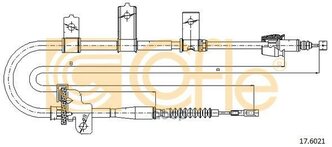 Трос Ст. Тормоза Re L Kia Picanto 04-11 L=1515 Cofle арт. 17.6021