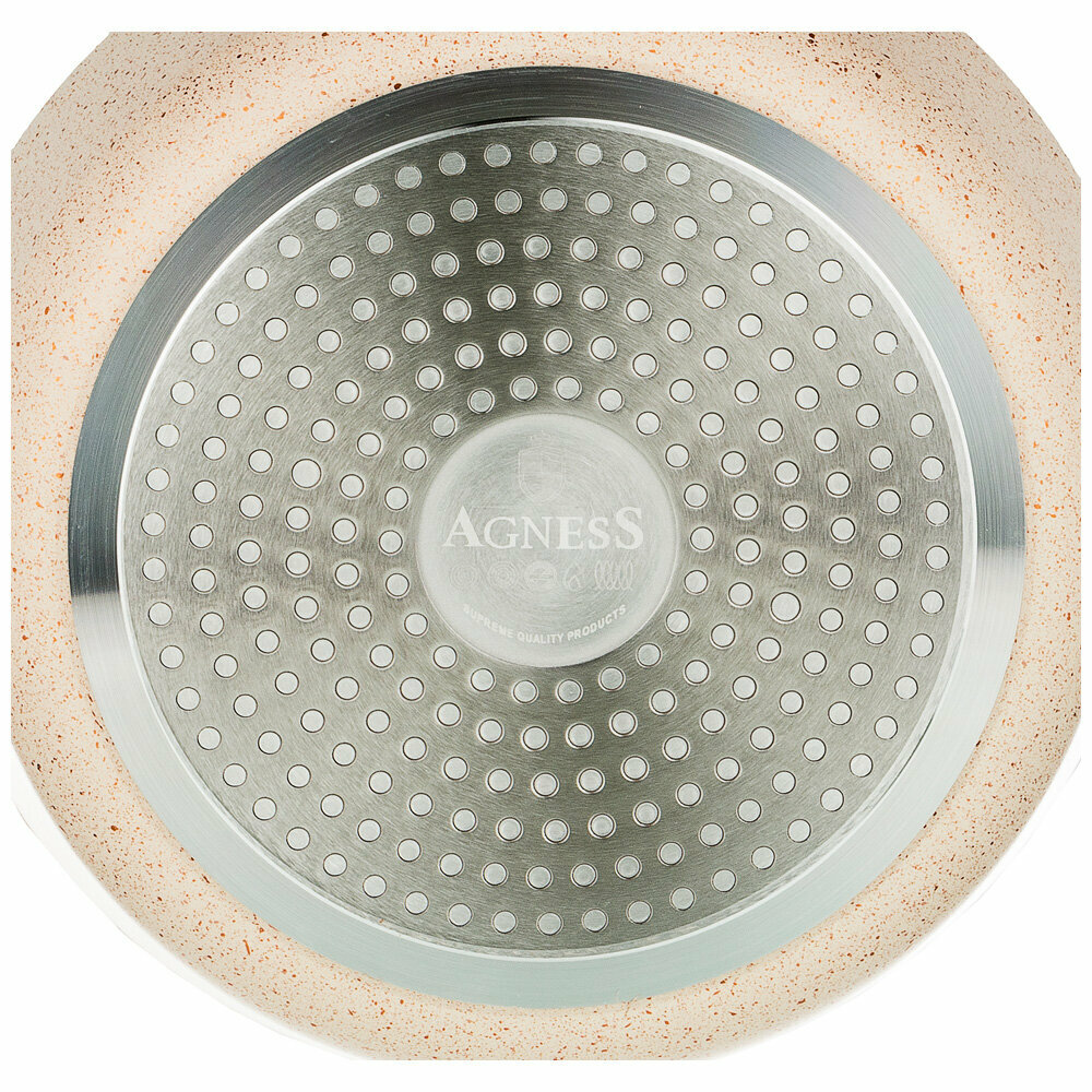 Сковорода глубокая антипригарная 26х6,5см Agness Granite (143907) - фотография № 4