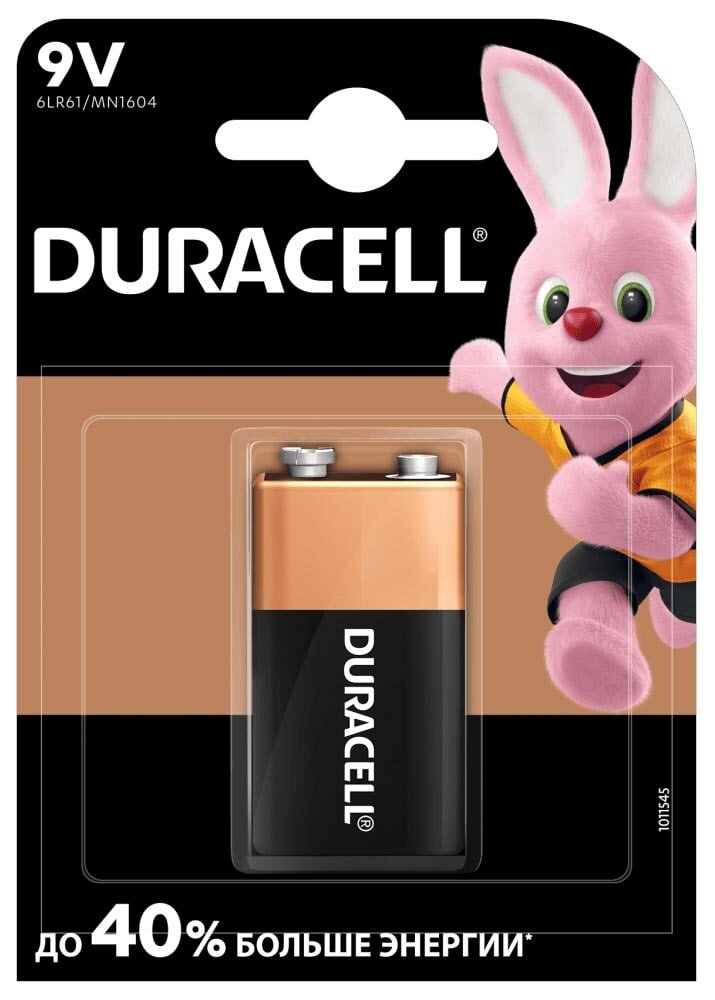 Батарейка Duracell 6LR61/Крона-1BL