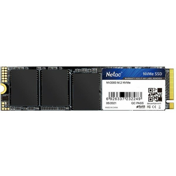 Накопитель SSD Netac M.2 2280 NV2000 NVMe PCIe 256GB NT01NV2000-256-E4X