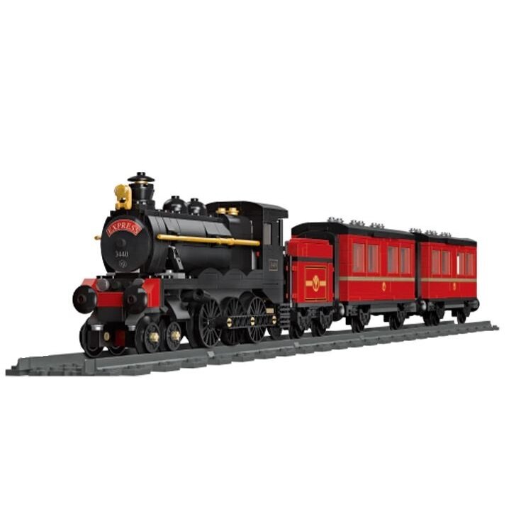 Конструктор Паровоз Jie Star 789 элементов красный