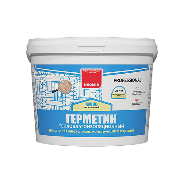 Neomid Герметик строительный "Neomid Professional", белый, ведро 15 кг