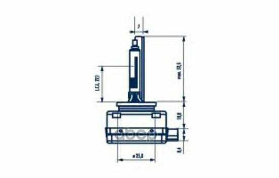 Лампа D1r 85V 35W Pk32d-3 4300К (Ксенон) Narva арт. 84011