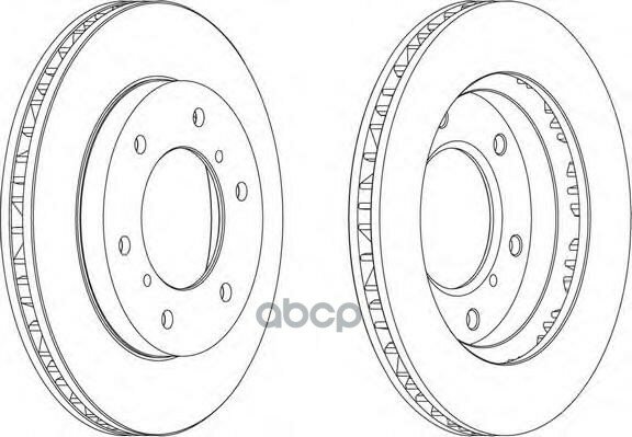 Торм. Диск Ferodo Ddf1384 Mitsubishi Pajero F Ferodo арт. DDF1384