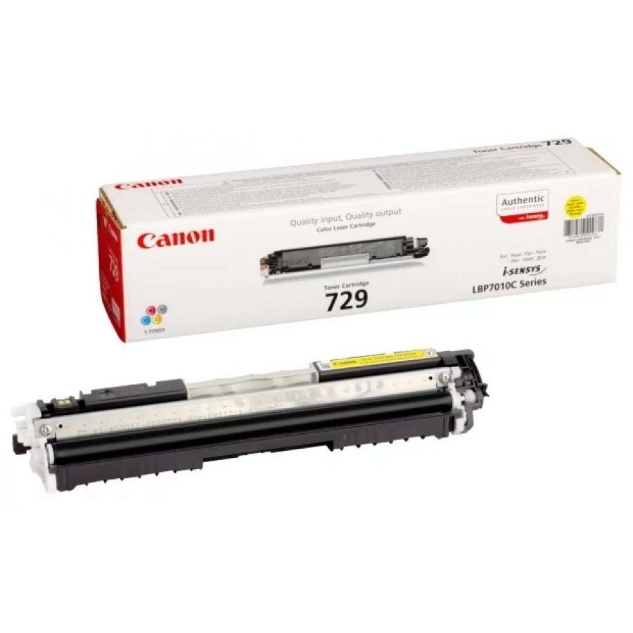 Картридж Canon 729Y (4367B002) для Canon i-Sensys LBP-7010C/7018C, желтый