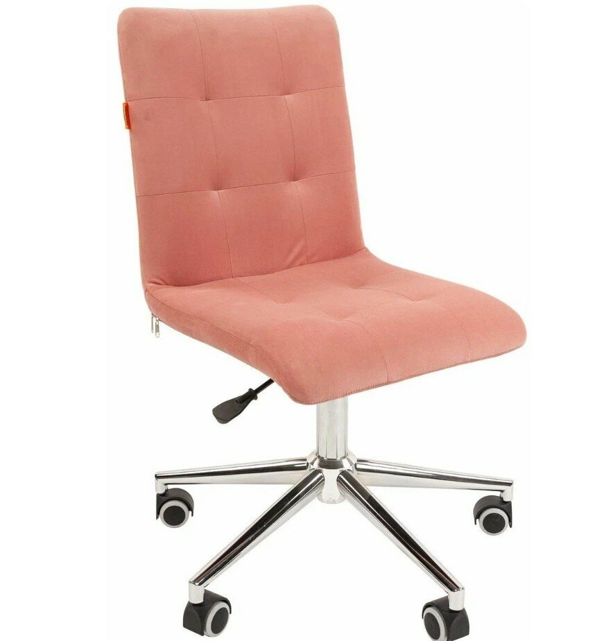 Кресло офисное Chairman 030, pink, велюр/7105062