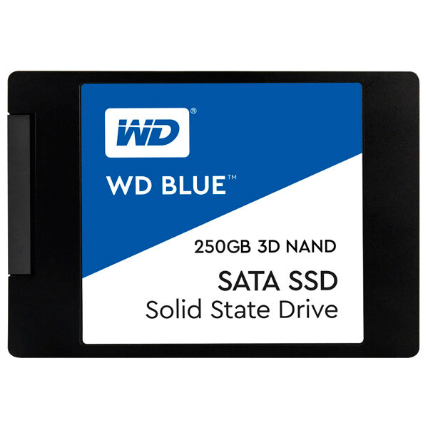 SSD накопитель Western Digital 2.5 250GB WD Blue (R525/W550Mb/s, TLC, SATA) (WDS250G2B0A)