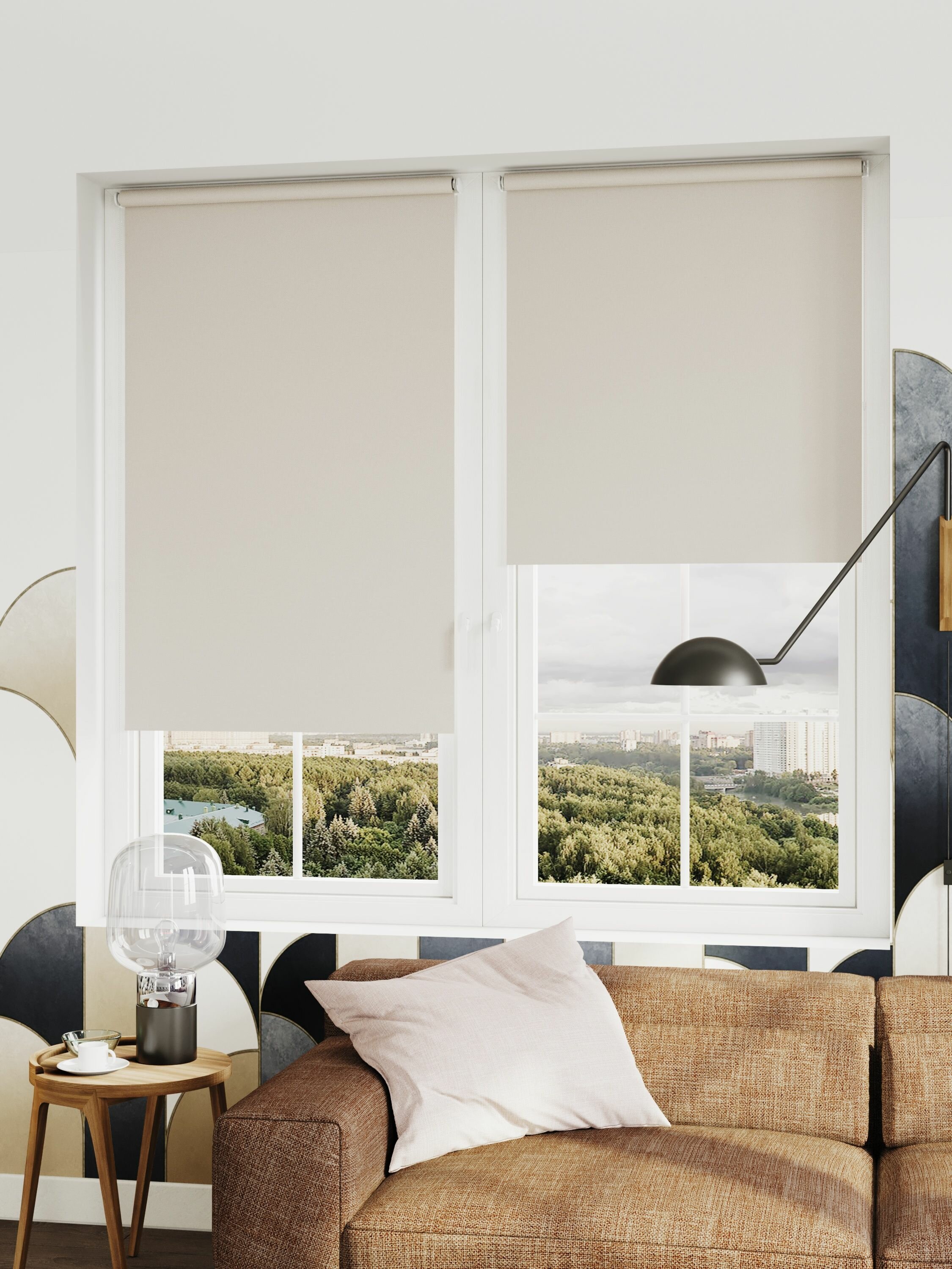 Рулонная штора Legrand Лестер 60x175 см светло-серый