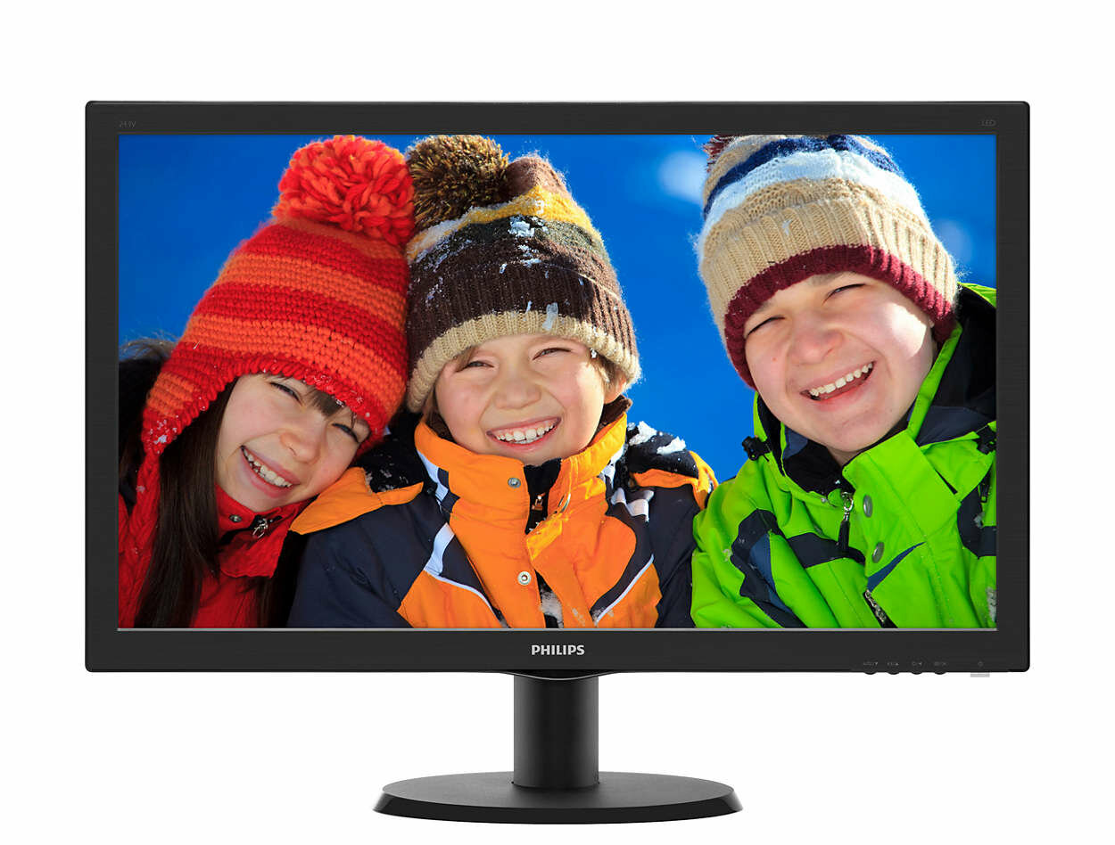 Монитор PHILIPS 23.6'' Black 243V5QSBA (00/01)