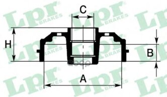 Барабан Тормозной Renault Logan/Clio/Megane (D 203mm) С Подш. Lpr арт. 7D0665C