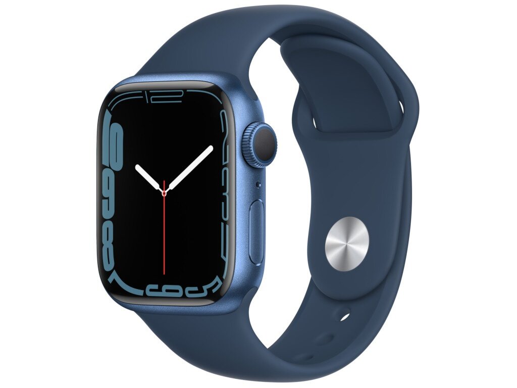 Умные часы APPLE Watch Series 7 41mm Blue Aluminium Case with Abyss Blue Sport Band