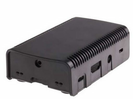 Корпус Raspberry Pi 3 Model B , 2-piece black case ASM-1900040-21, совместим с креплением VESA Mount (103-4300)