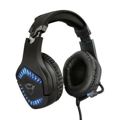 Наушники Trust GXT 460 Varzz Illuminated Gaming Headset (23380) Black