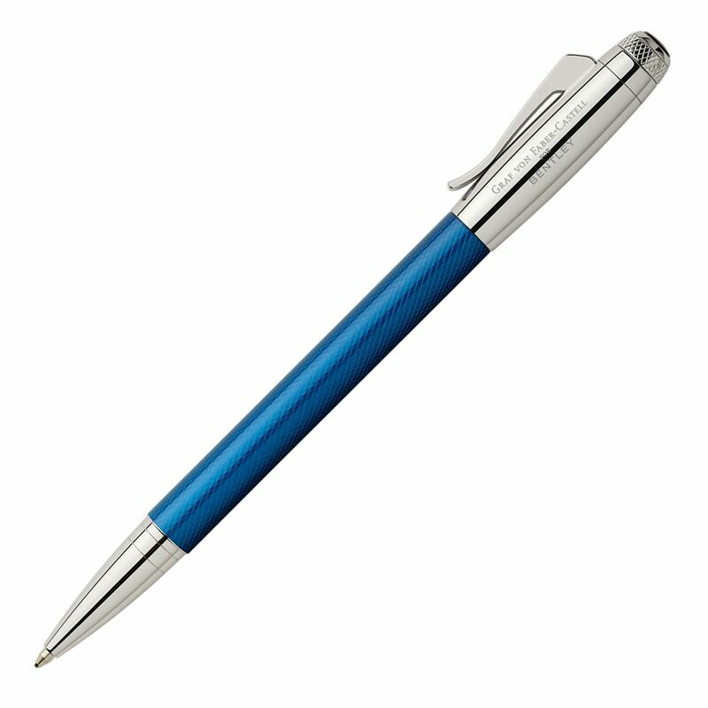 Ручка шариковая Graf von Faber-Castell «Bentley Sequin Blue» черная, поворотн., подар. уп.