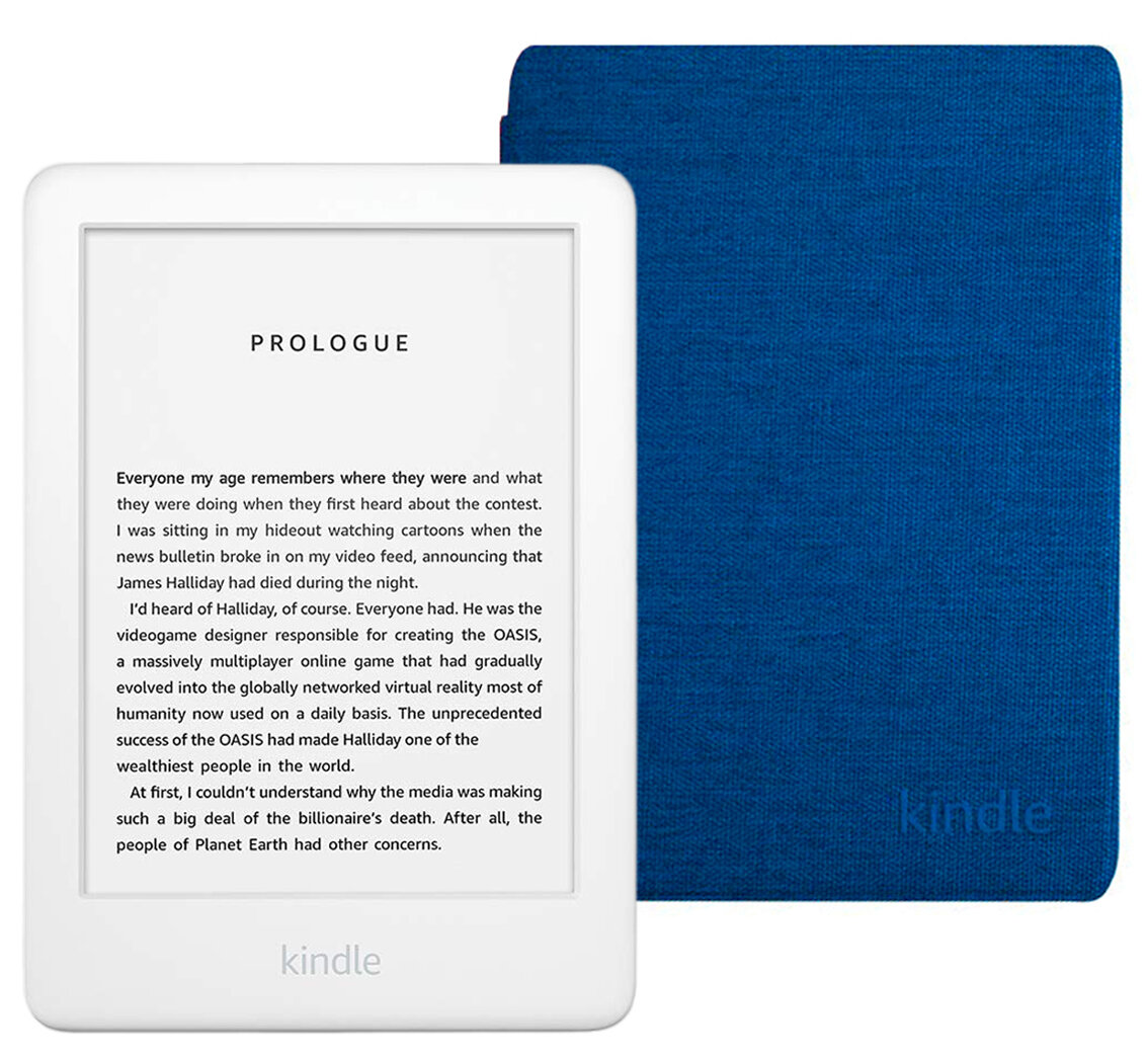 Электронная книга Amazon Kindle 10 8Gb SO White с оригинальной обложкой Cobalt Blue