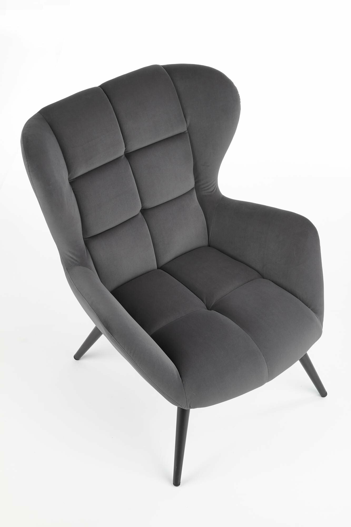 Кресло Halmar TYRION (серый/черный) - фотография № 6