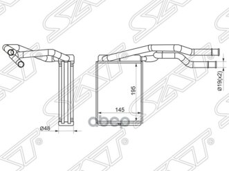 Радиатор Отопителя Салона Ford Fusion/Fiesta 02- Sat арт. ST-FD08-395-0