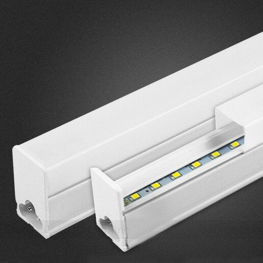 Накладной светодиодный линейный светильник T5 с возможность линейного соединения 60 см - Цвет свечения:Белый нейтральный 4000-4500K