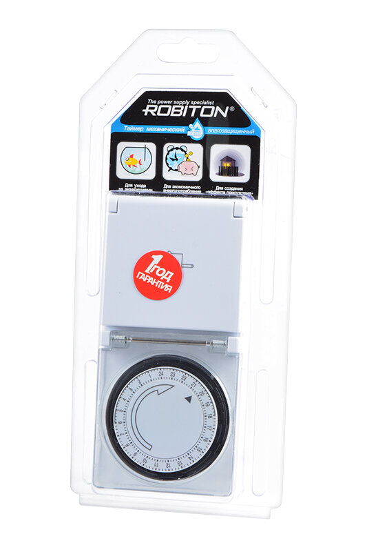 Robiton Таймер механический Robiton ME-03 влагозащищенный White