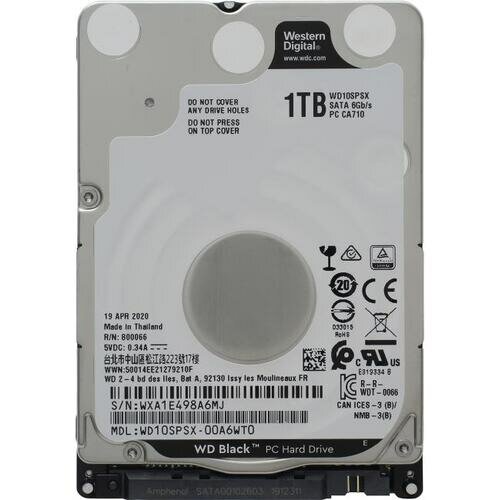 Жесткий диск Western digital Black 1 Тб WD10SPSX