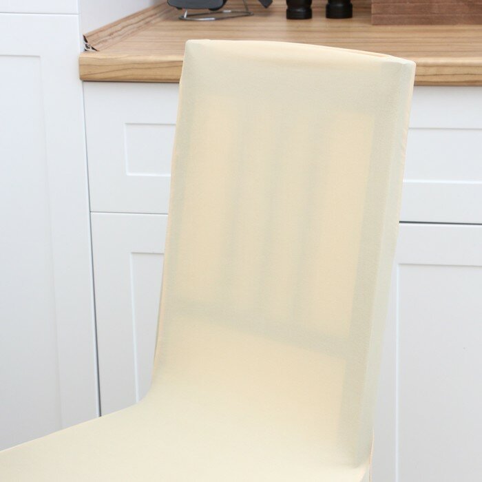 Чехол на стул, цвет бежевый, 90х40х40 см, 100% полиэстер - фотография № 2