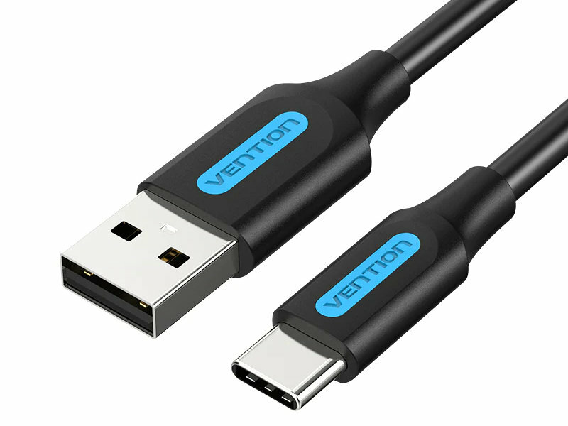 Vention Кабель USB Type C M/3.0 AM для быстрой зарядки для Samsung Galaxy S10/S9 Huawei P20/10/Pro черный 1м