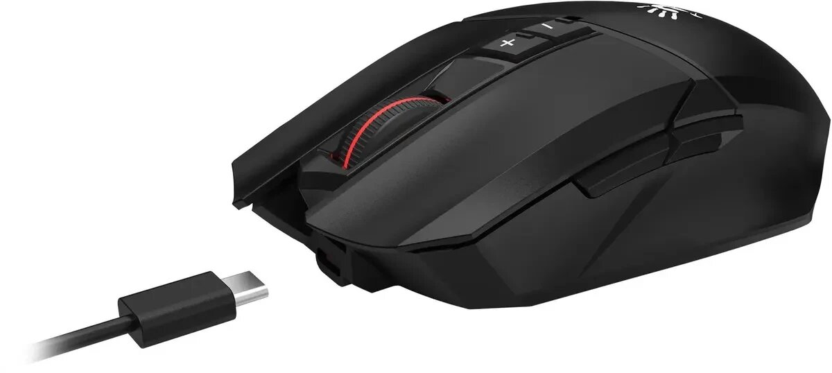 Мышь Wireless A4Tech черная оптическая (12000dpi) USB (7but) (1995186) - фото №4