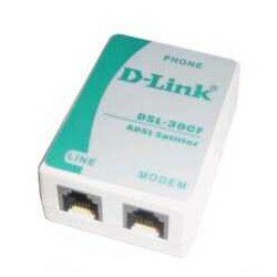D-Link DSL-30CF RS Сплитер ADSL Annex A 1xRJ11 вход и 2xRJ-11 выход с 12cm телеф кабелем