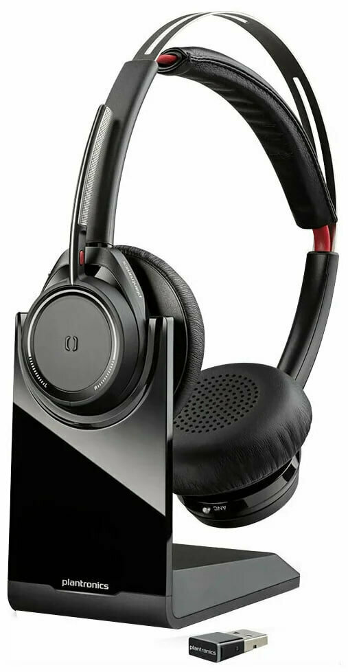 Наушники с микрофоном PLANTRONICS Voyager Focus UC B825M, , накладные, bluetooth, черный - фото №4