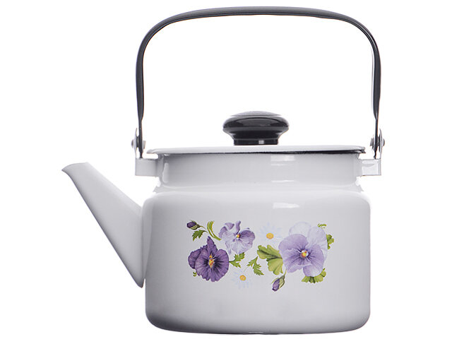 фото Чайник АК ЛМЗ ОАО,г.Лысьва С-2710П2/4 2,0л анютины глазки