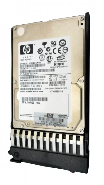 507129-002 25"(SFF) 146GB SAS 10k HotPlug Hard Drive (for DL360G4/DL380G4/DL580G3/ ML370G4/ML570G4)