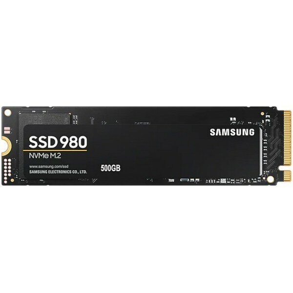Накопитель SSD M.2 (PCI-E NVMe) 500 Gb Samsung 980 (R3100/W2600MB/s) (MZ-V8V500BW)