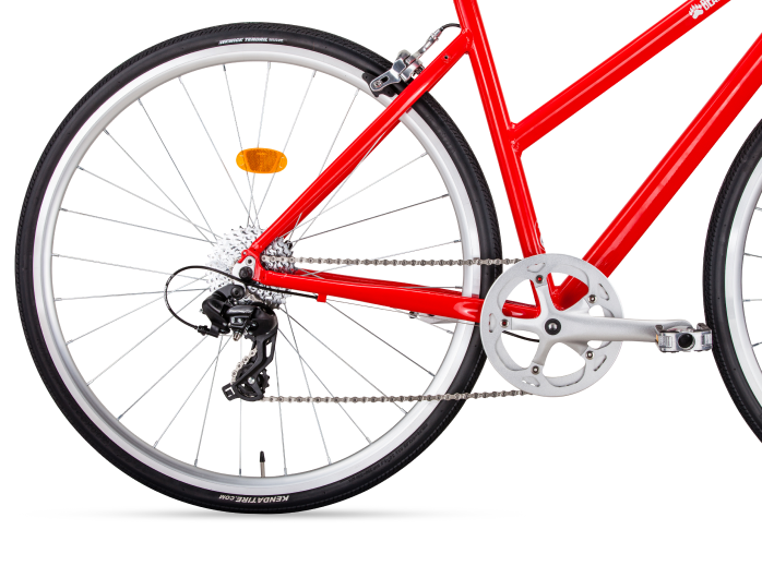 Велосипед BEARBIKE Amsterdam (2021), городской (взрослый), рама 19", колеса 28", красный, 10.6кг [1bkb1c388001] - фото №2
