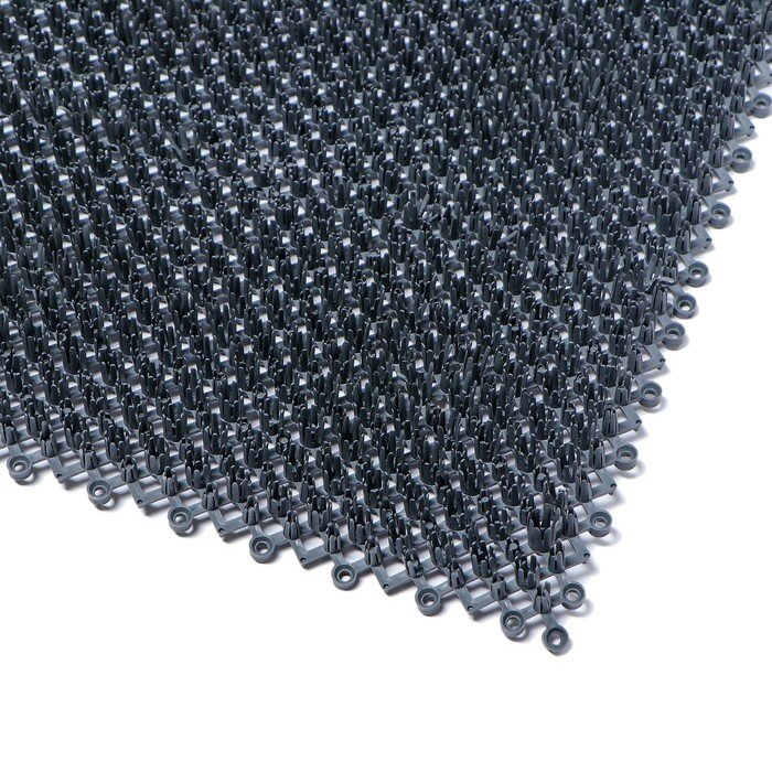 Покрытие ковровое щетинистое без основы «Травка», 40×53 см, цвет серый - фотография № 4
