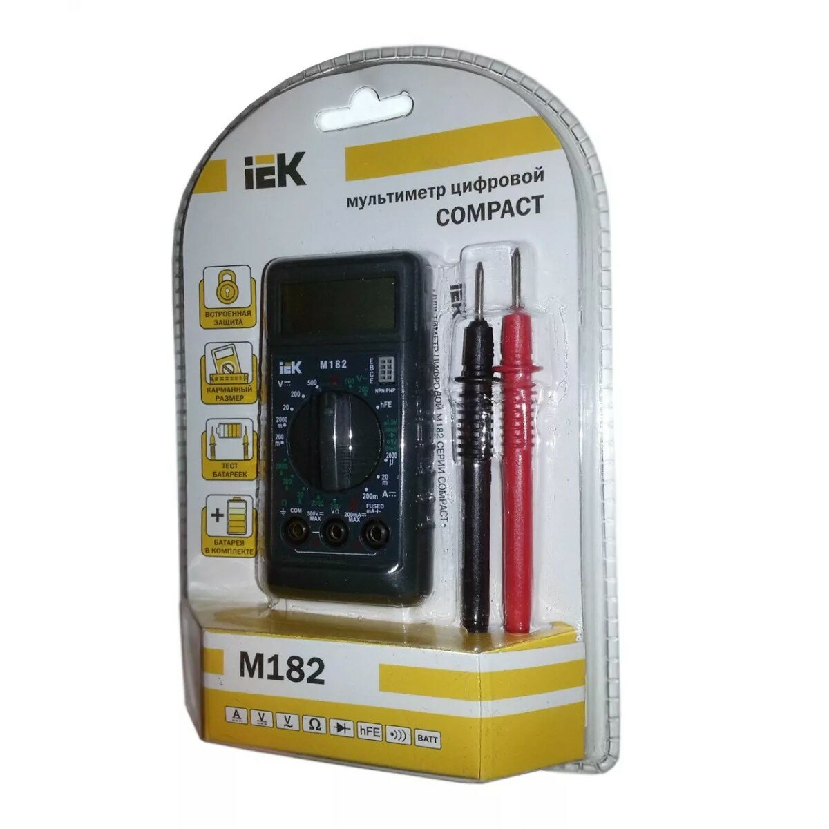 Iek TMD-1S-182 Мультиметр цифровой Compact M182