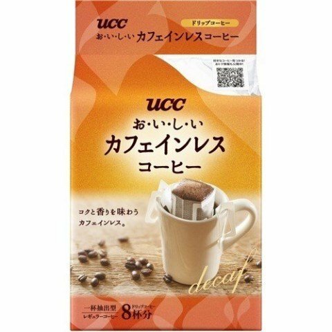 UCC Кофе молотый заварной без кофеина 8 фильтр-пакетов