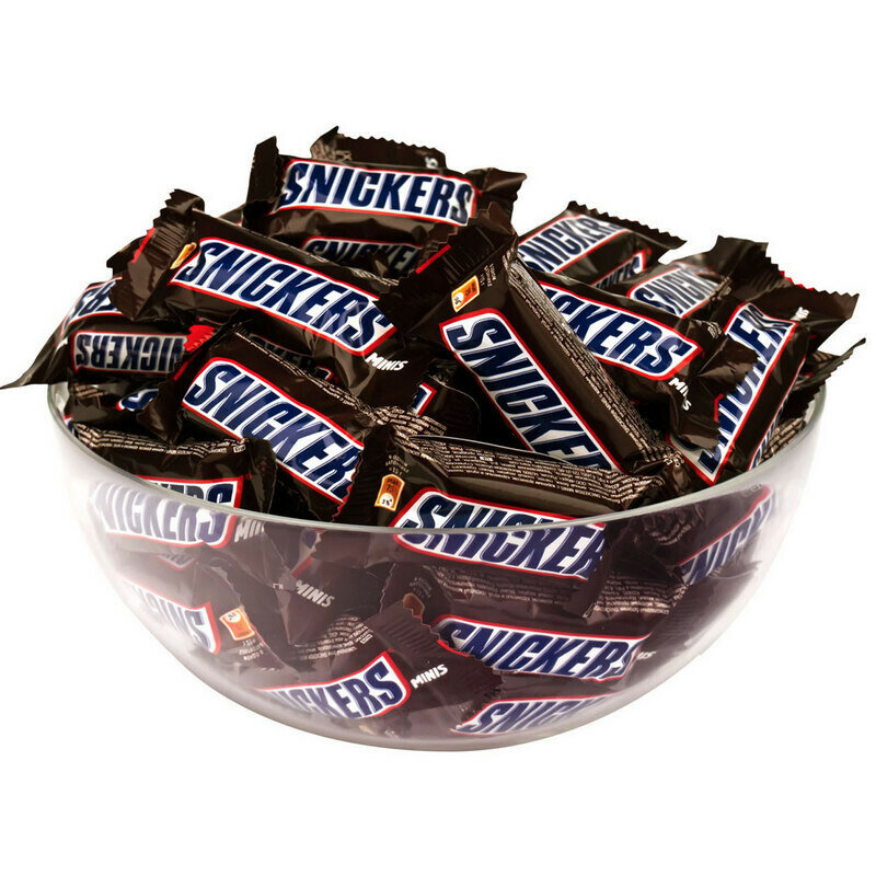 Шоколадный батончик Snickers миниc, 1кг - фотография № 4