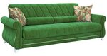 Диван-кровать Роуз, зеленый ТД 115 - изображение