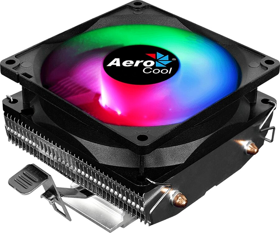 Кулер CPU Aerocool Air Frost 4 (универсальный, 125W, 25.7 dB, 1800 rpm, 90мм, 3pin, подсветка, медь+ алюминий) RTL