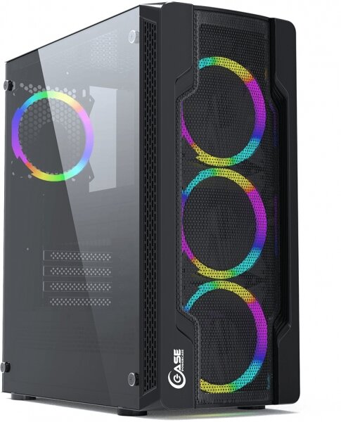 Корпус Powercase Mistral X4 Mesh LED, ATX, без БП, черный