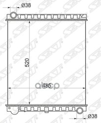 Радиатор Isuzu Elf/Nissan Atlas Nkr71/Npr72 4hf1/4hg1 Mazda Titan Wg# 4hf1/4hg1 Vs/Tf Без Горловины Sat арт. IS00061