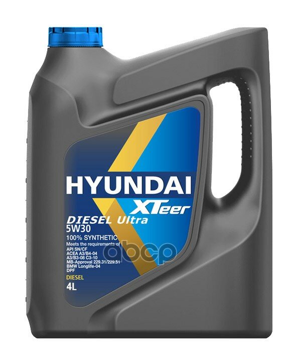 HYUNDAI XTeer Масло Моторное Hyundai Xteer Diesel Ultra 5w-30 4 Л 1041222