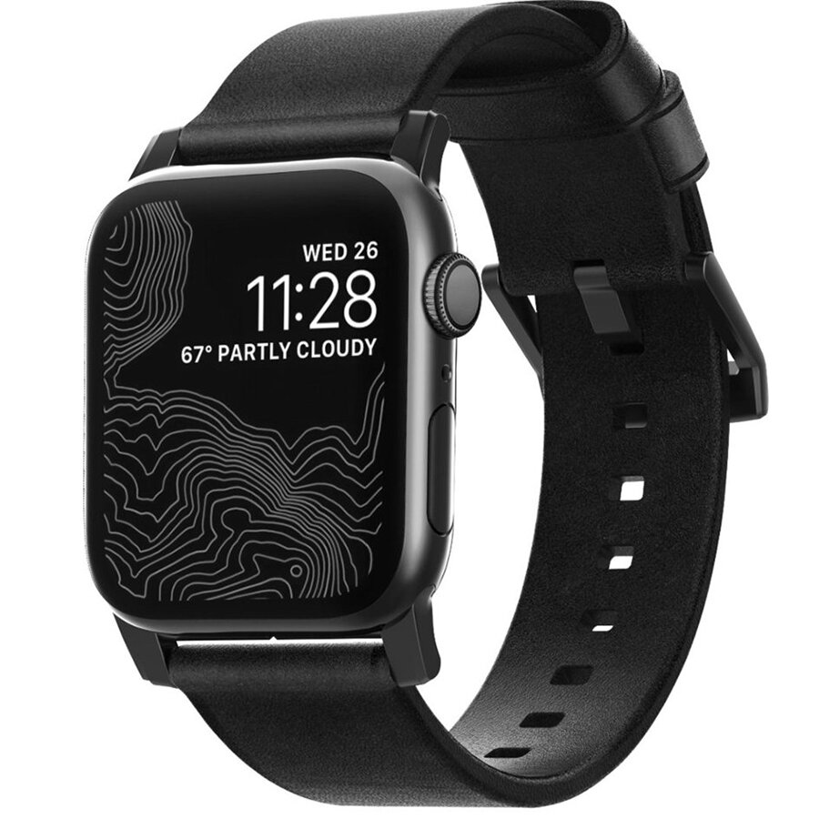 Ремешок Nomad Modern для Apple Watch 42/44 мм чёрный / чёрный