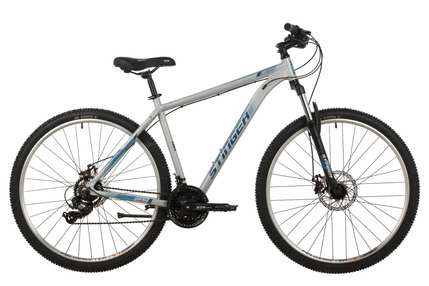 Горный (MTB) велосипед Stinger Element STD 29 (2022), рама 22", серый