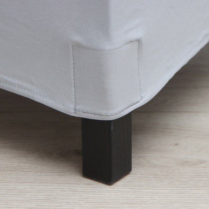 Чехол на стул со спинкой, цвет серый, 90х40х40 см, 100% п/э - фотография № 3