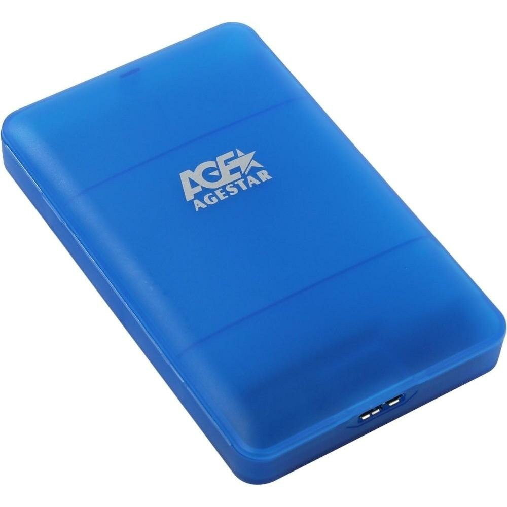 Корпус 2.5" AgeStar 3UBCP3 SATA, USB3.0 Blue