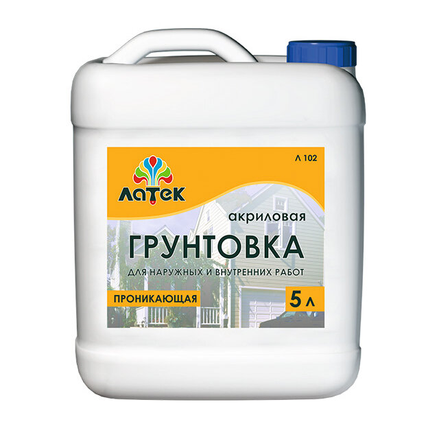 фото Грунт акриловый латек л102 универсальный 5л, арт. 4607067844903