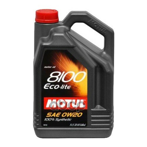 MOTUL Масло Моторное Motul Авто 8100 Eco-Lite 0w20 Синтетическое 5л.